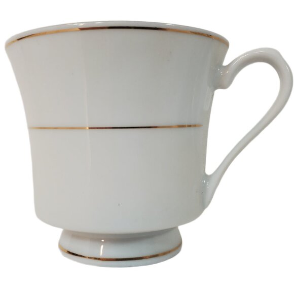 VTG Crown Ming Regent Collection Fine China 4 Teacups & Creamer Gold Trim Set - Picture 3 of 11